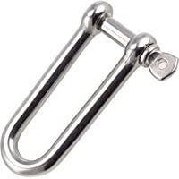 opiol Quality | Grillete Largo Acero inoxidable A4 (4 unidades) | cuerda de alambre rundschäkel | larga Forma